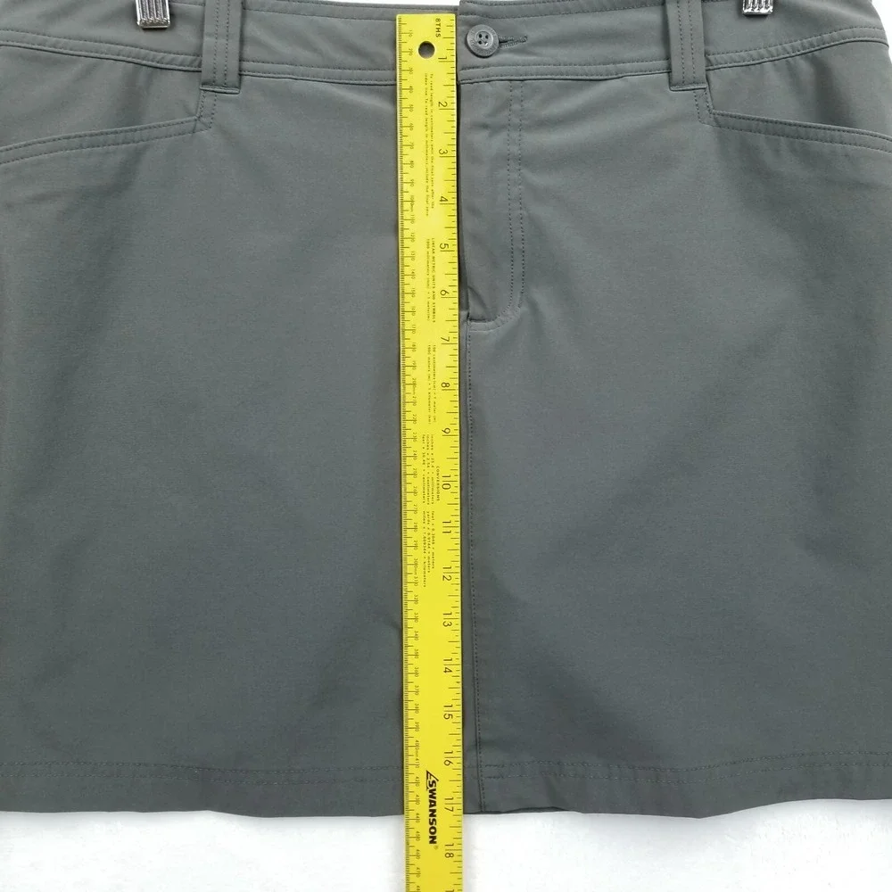 Eddie Bauer Skort Women 16 Gray Performance Stretch Active Adventurer 2.0 Skirt‎